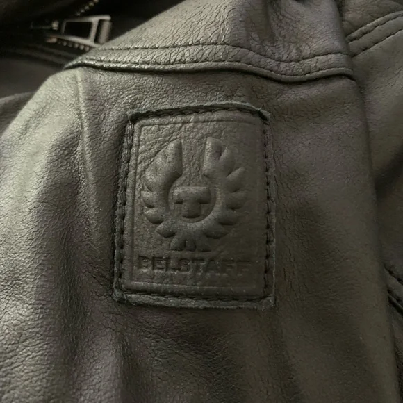 Belstaff ladies black leather jacket. Size 44 - Picture 2 of 16